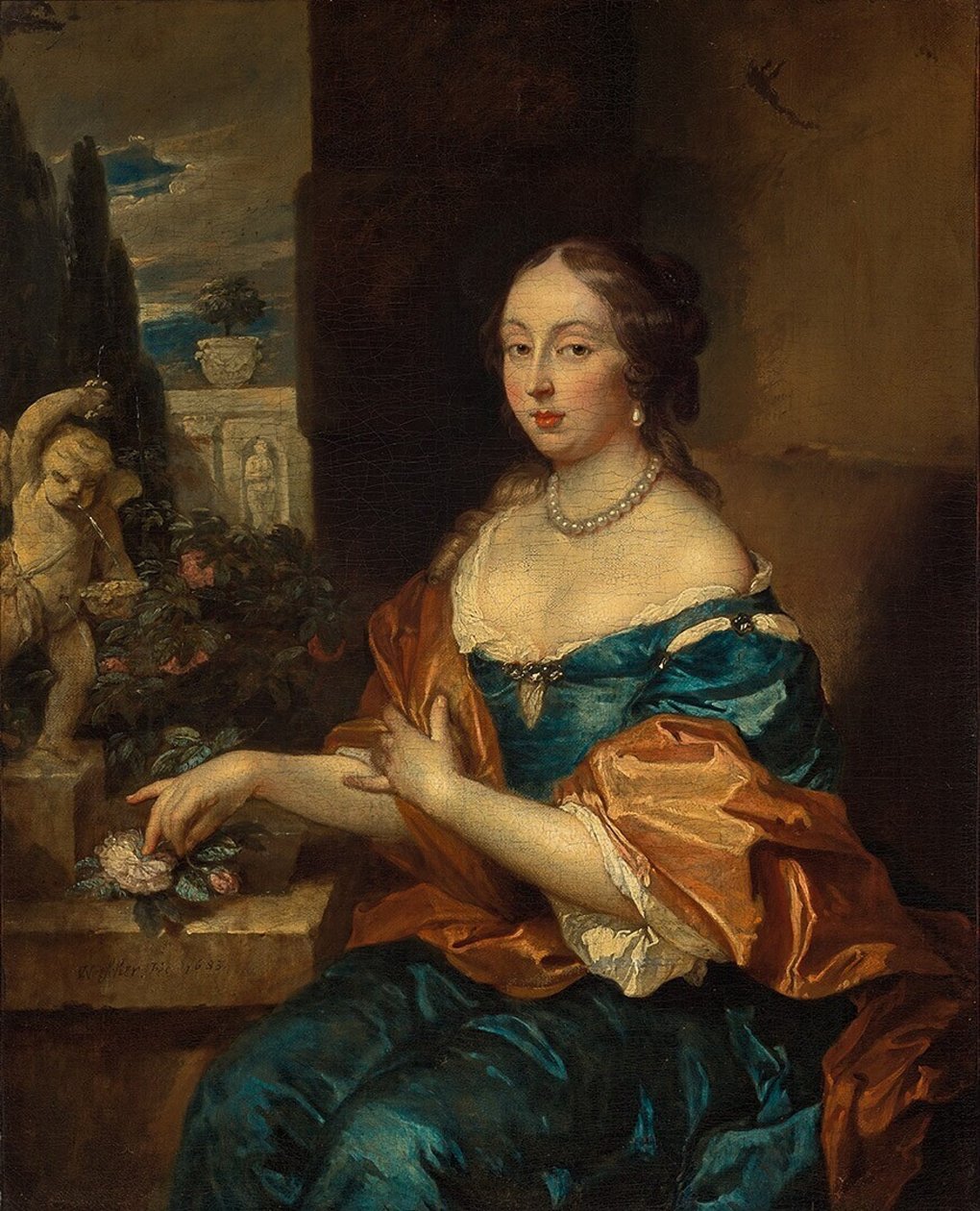 Portret kobiety autorstwa Caspar Netscher