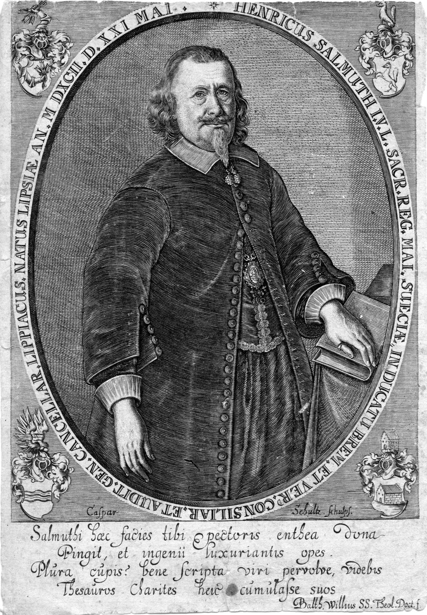 wyryty portret autorstwa Caspar «Schulte» ou «Schutte»