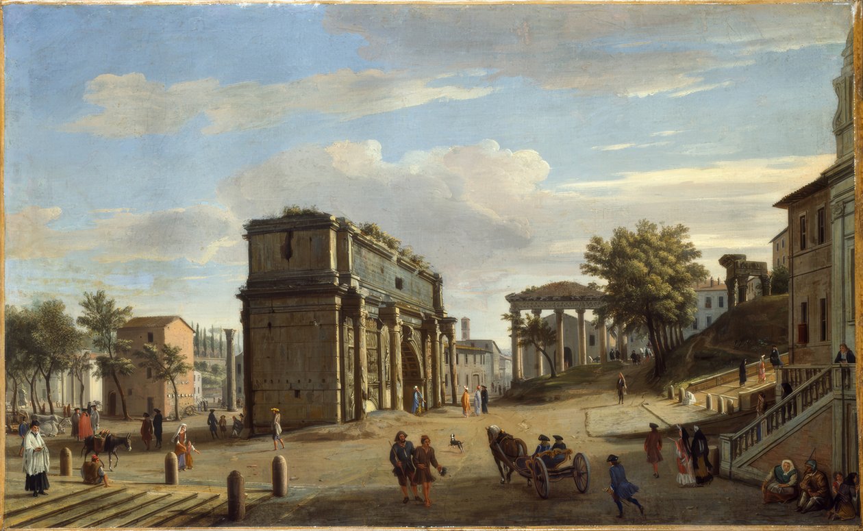 Łuk Konstantyna autorstwa Caspar Adriaans van Wittel