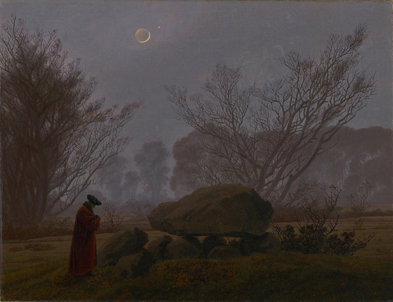 Spacer o zmierzchu autorstwa Caspar David Friedrich