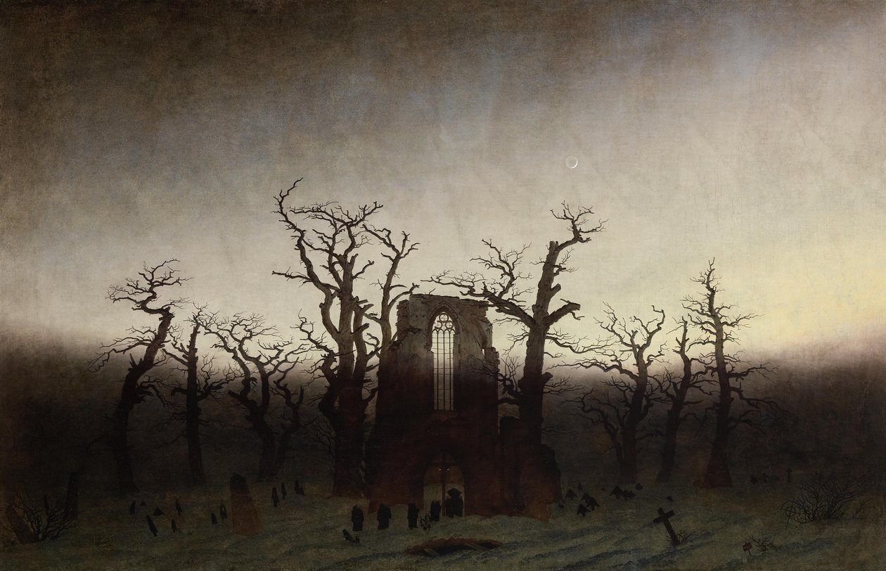 Opactwo w dębowym lesie autorstwa Caspar David Friedrich