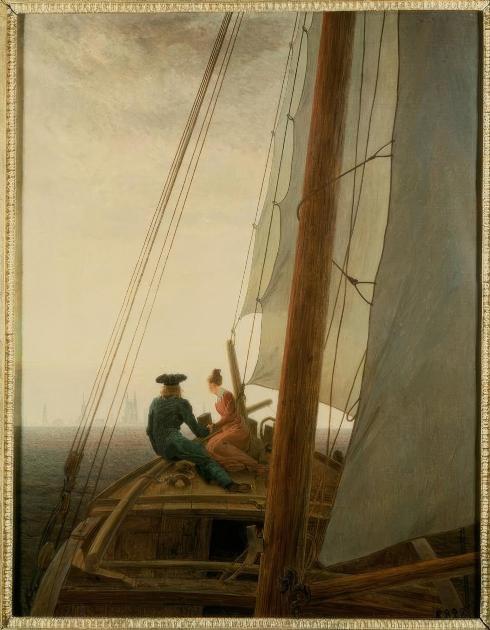Na marynarzu autorstwa Caspar David Friedrich