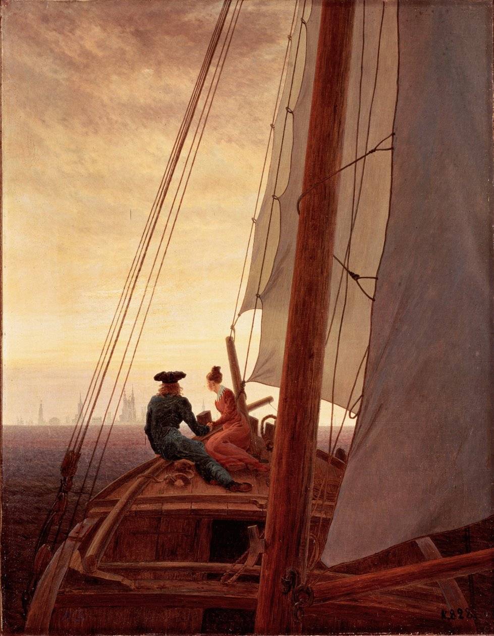 Na marynarzu autorstwa Caspar David Friedrich