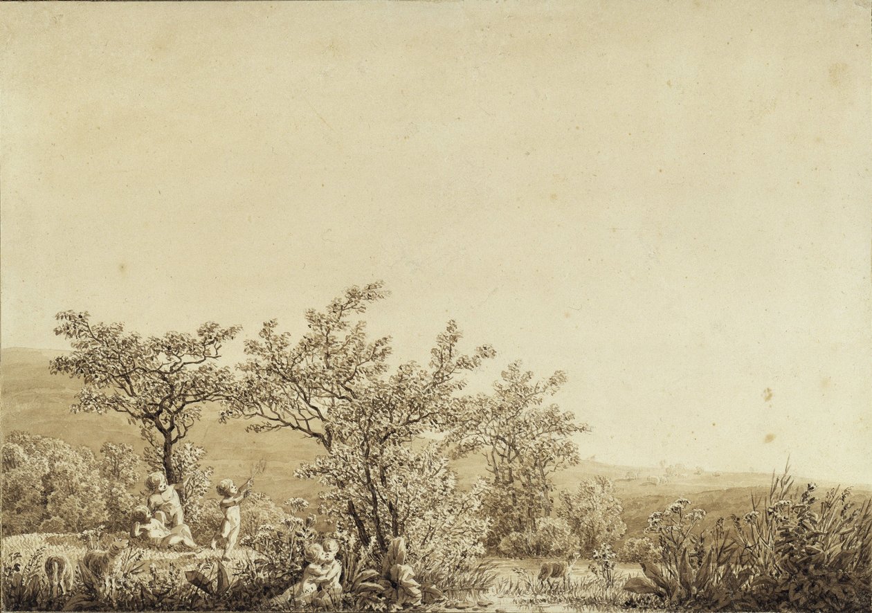 Jesień – Wieczór – Dojrzałość (z cyklu „Pory roku, pory dnia i etapy życia człowieka” z 1803 r.) autorstwa Caspar David Friedrich