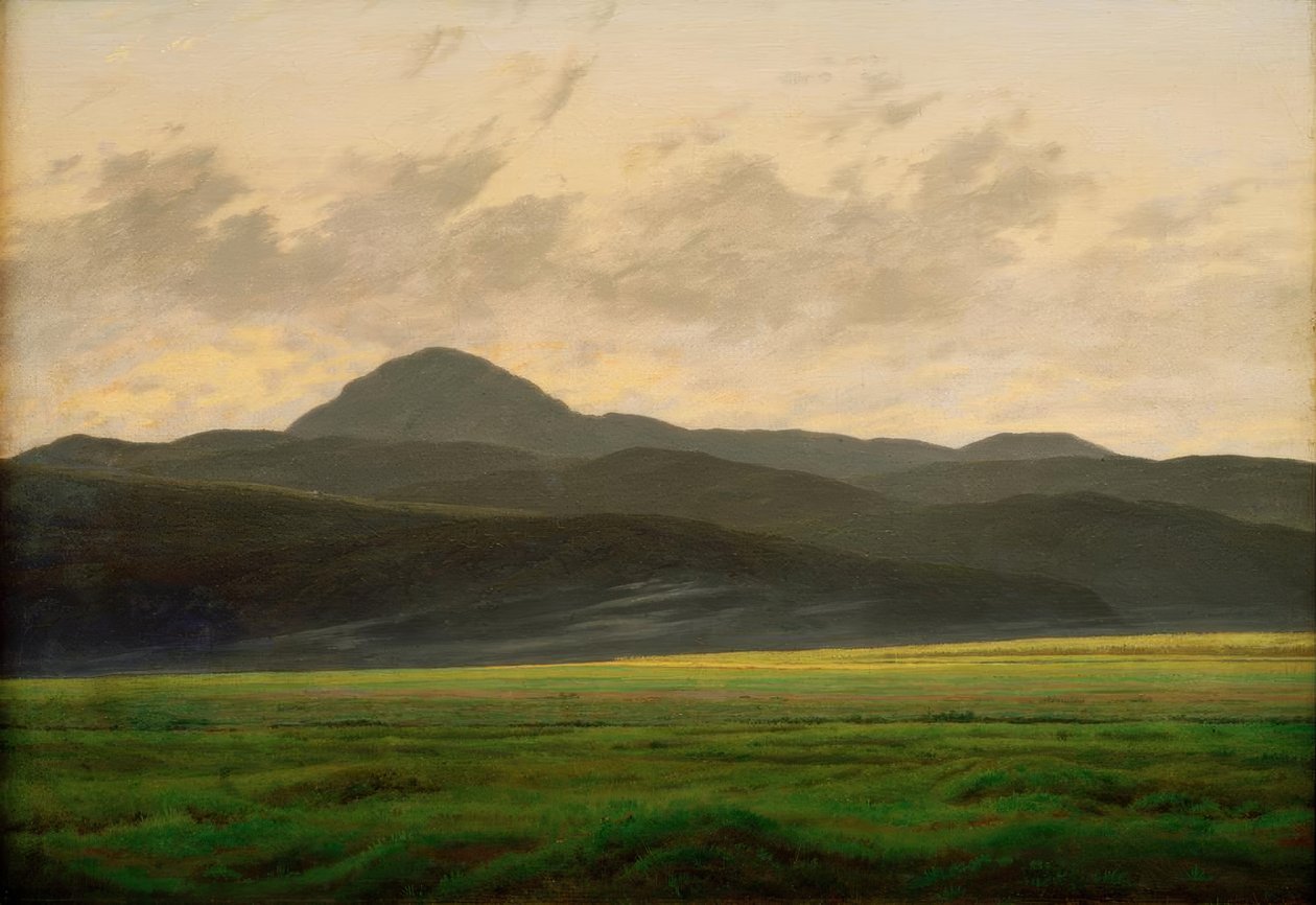 Krajobraz górski w Czechach autorstwa Caspar David Friedrich