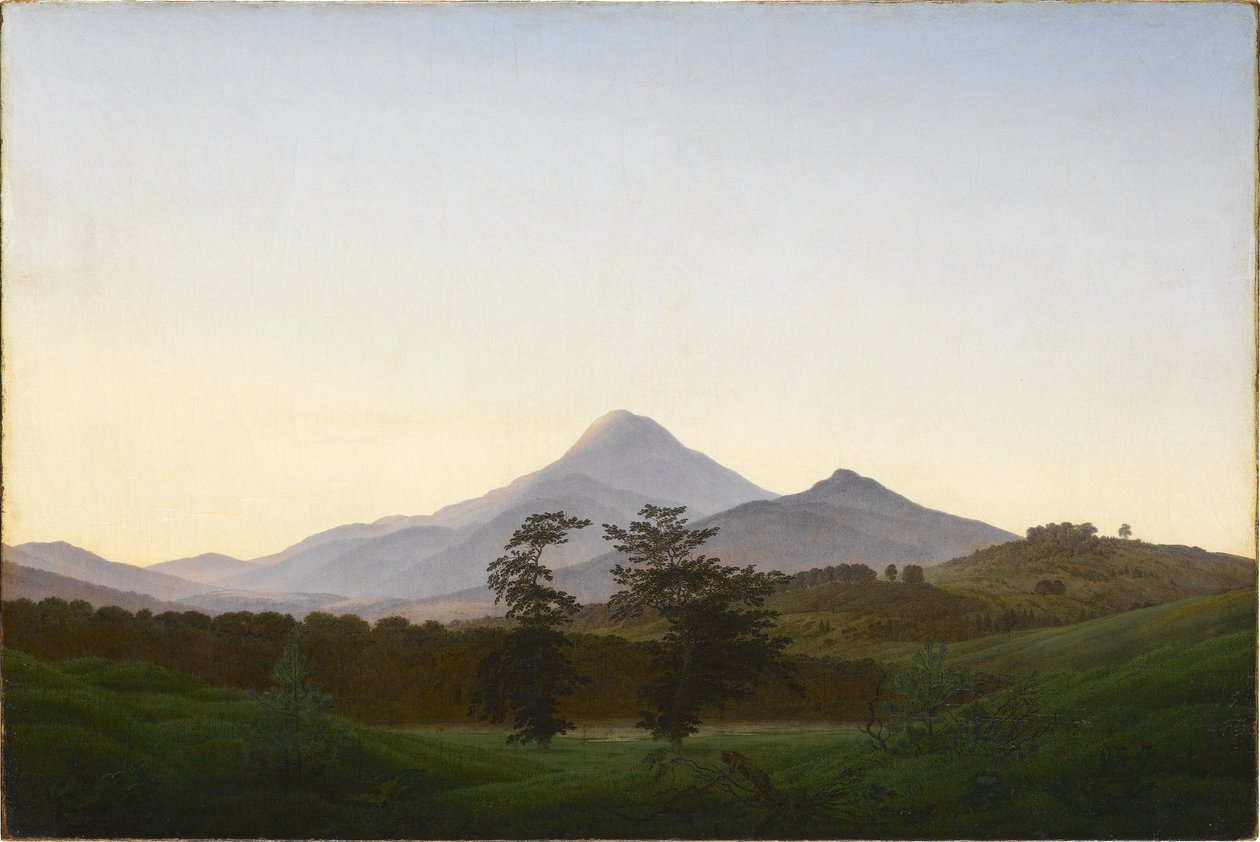 Krajobraz czeski autorstwa Caspar David Friedrich