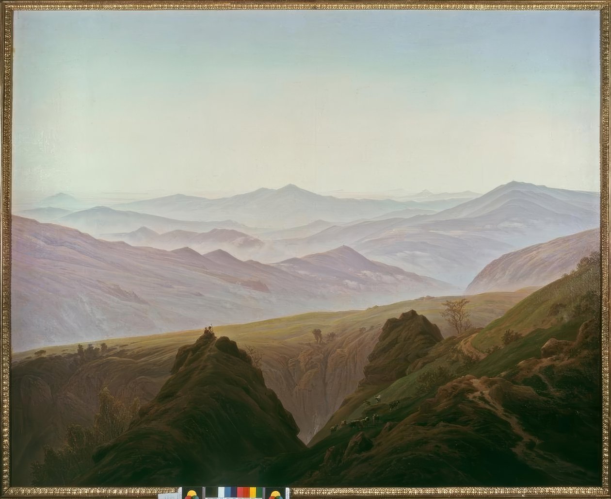 Poranek w górach autorstwa Caspar David Friedrich