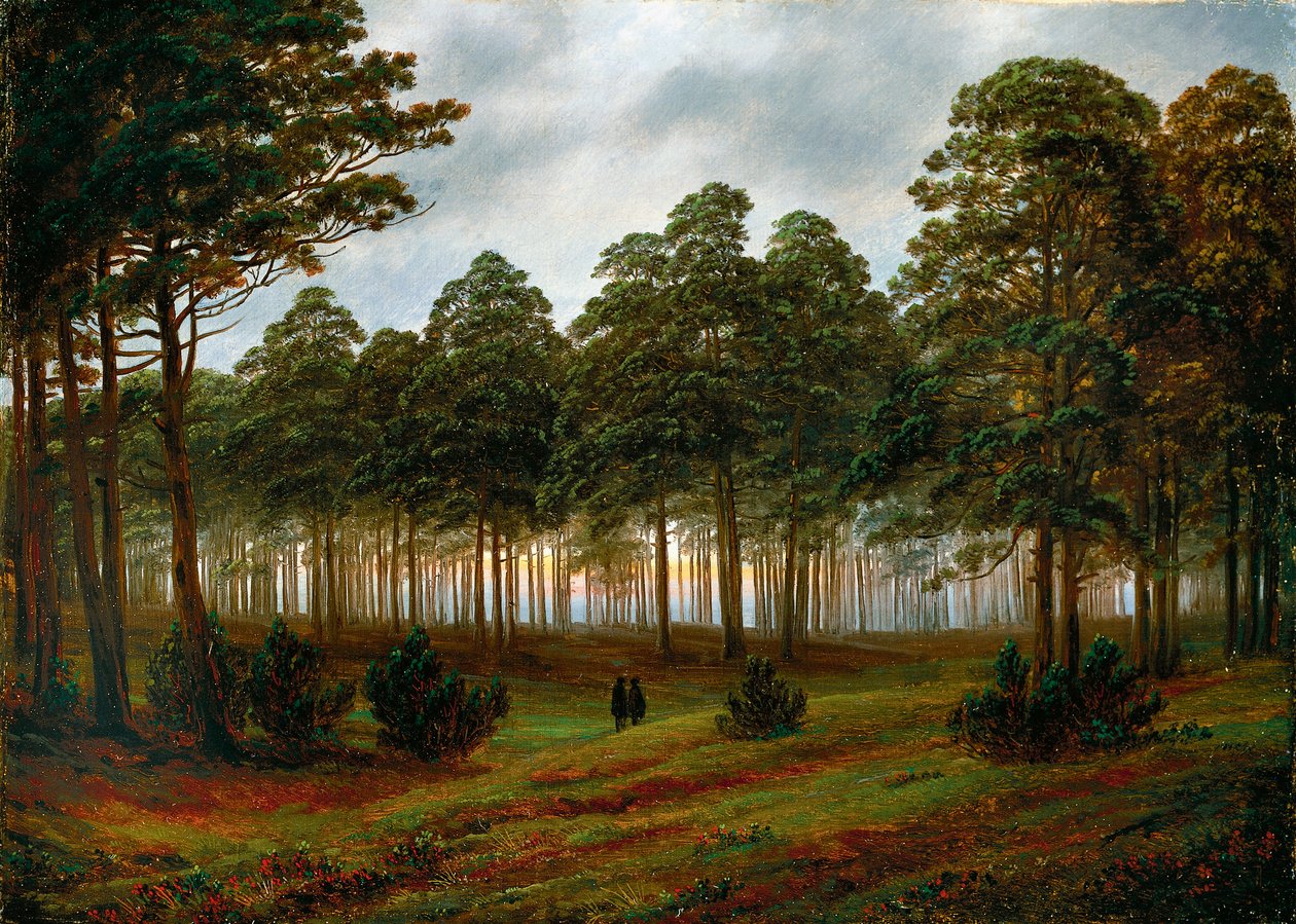 Wieczór autorstwa Caspar David Friedrich