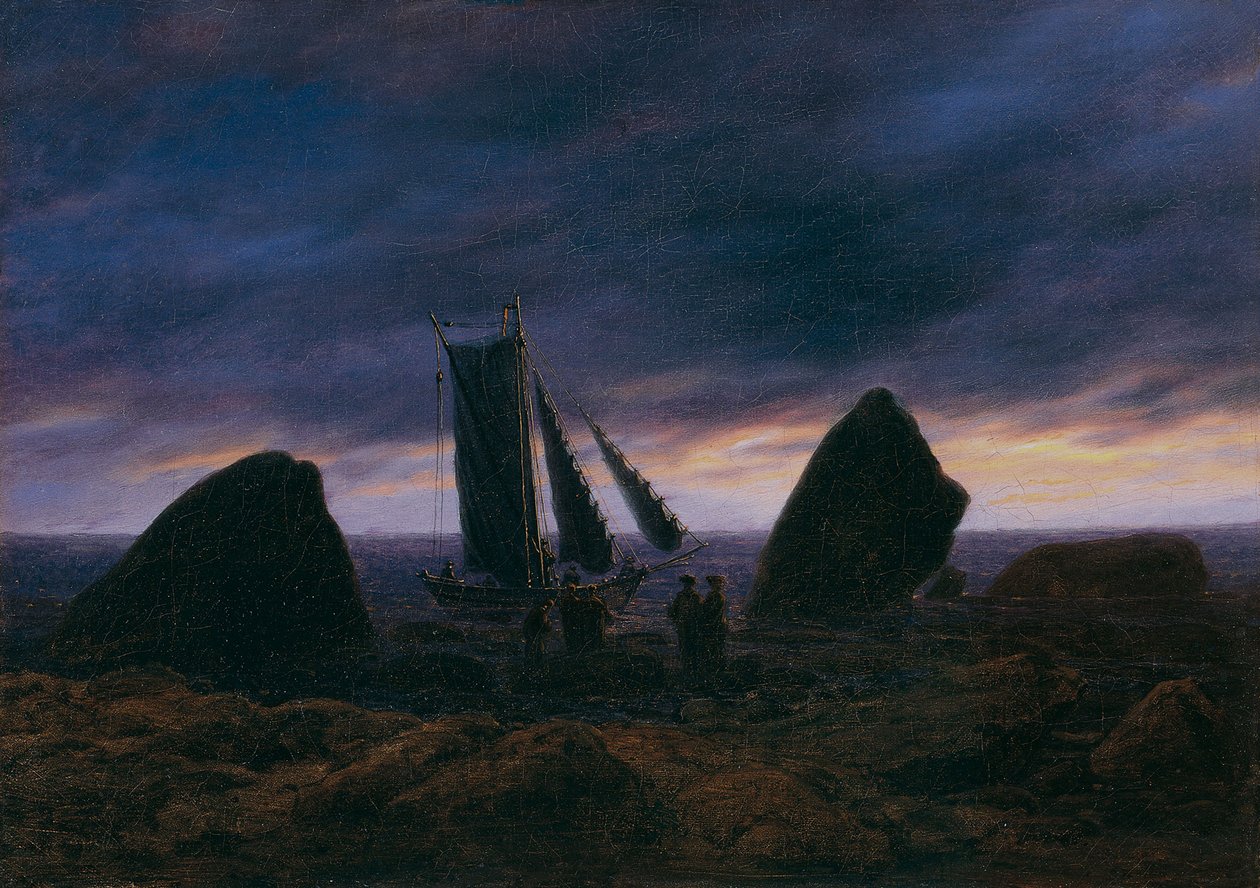 Kuter rybacki nad Bałtykiem, ok. godz. 1830 autorstwa Caspar David Friedrich