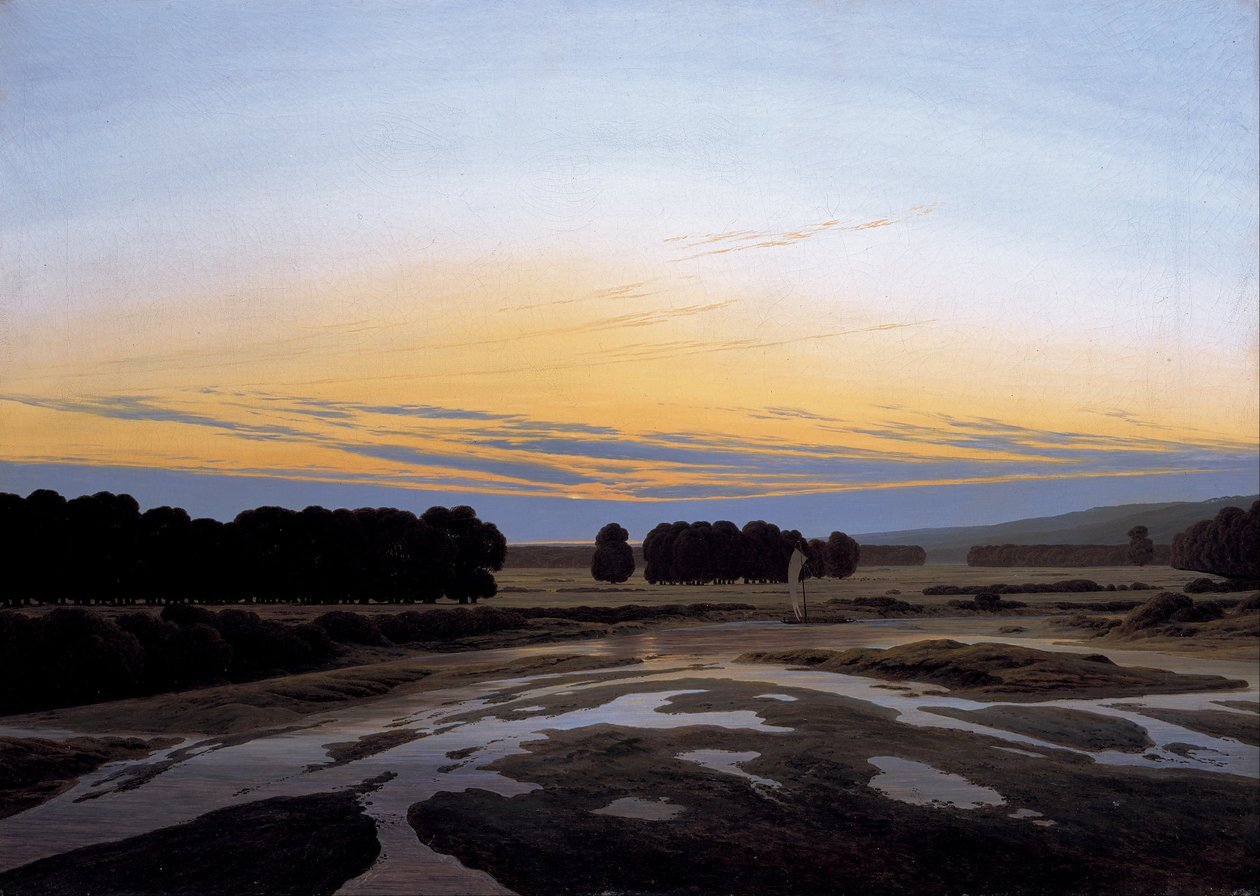 Niemiecki: Das Große Gehege koło Drezna Duża zagroda autorstwa Caspar David Friedrich