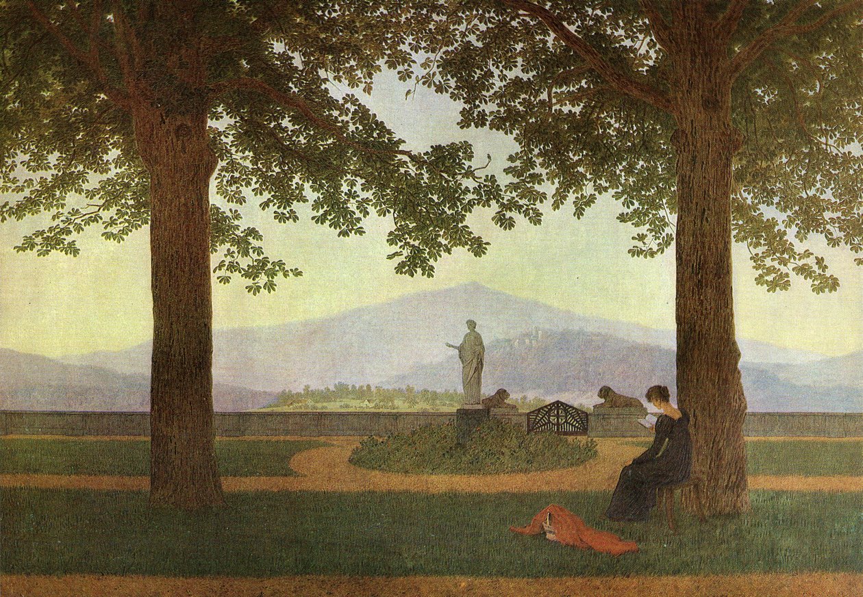 Niemiecki: Gartenterrasse Taras ogrodowy autorstwa Caspar David Friedrich