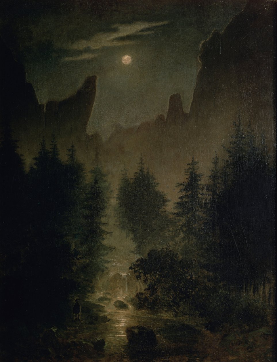 Niemiecki: Uttewalder Grund autorstwa Caspar David Friedrich