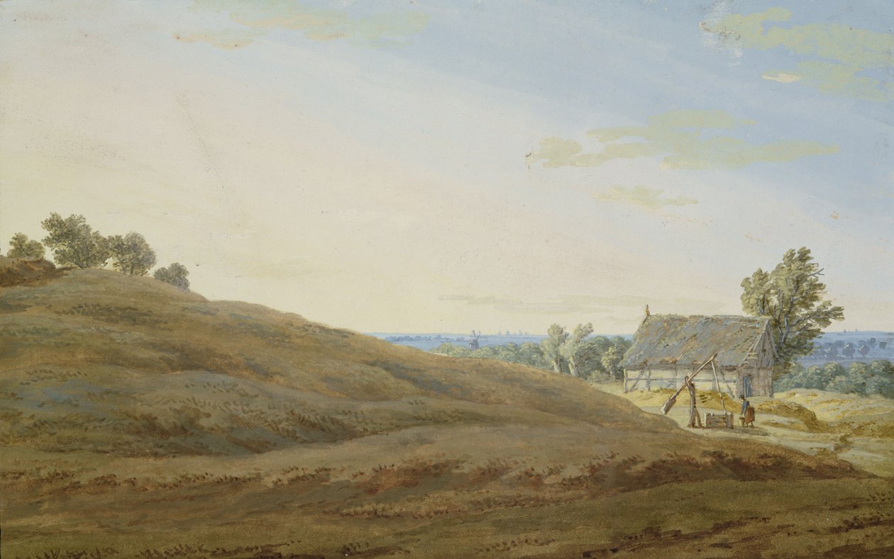 Chata ze studnią na Rugii autorstwa Caspar David Friedrich