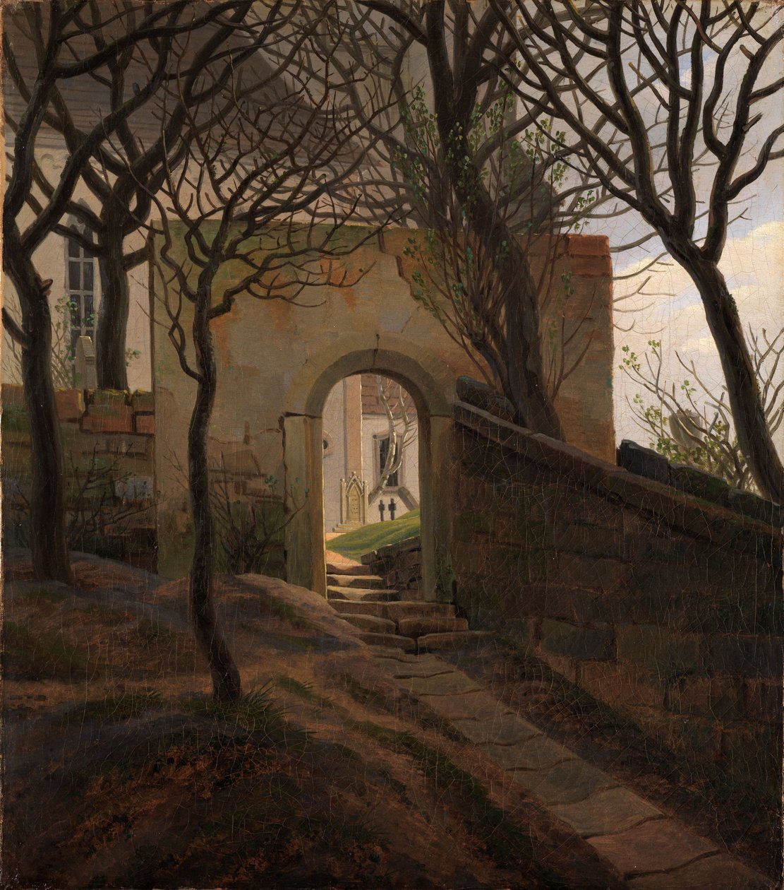 Brama cmentarna autorstwa Caspar David Friedrich