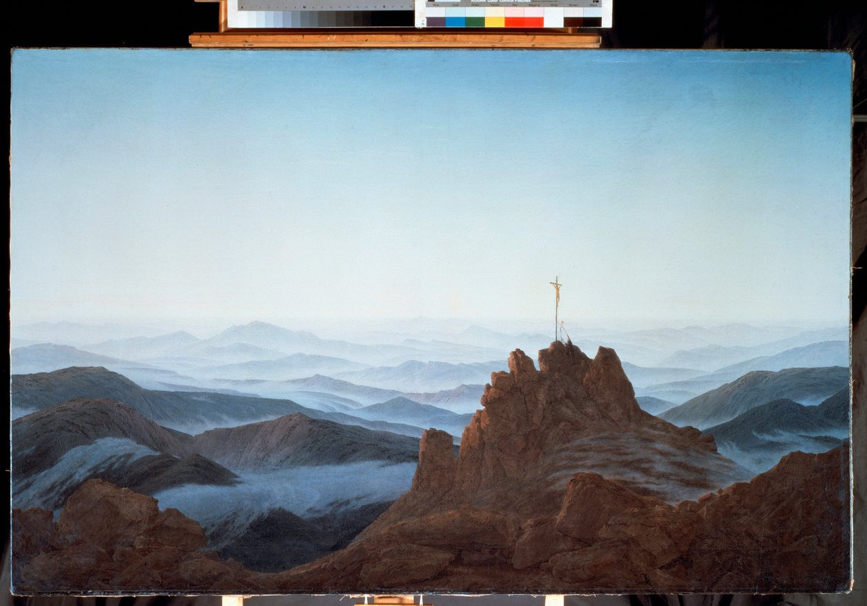 Pejzaż Matinee w Górach Geantów (olej na płótnie) autorstwa Caspar David Friedrich