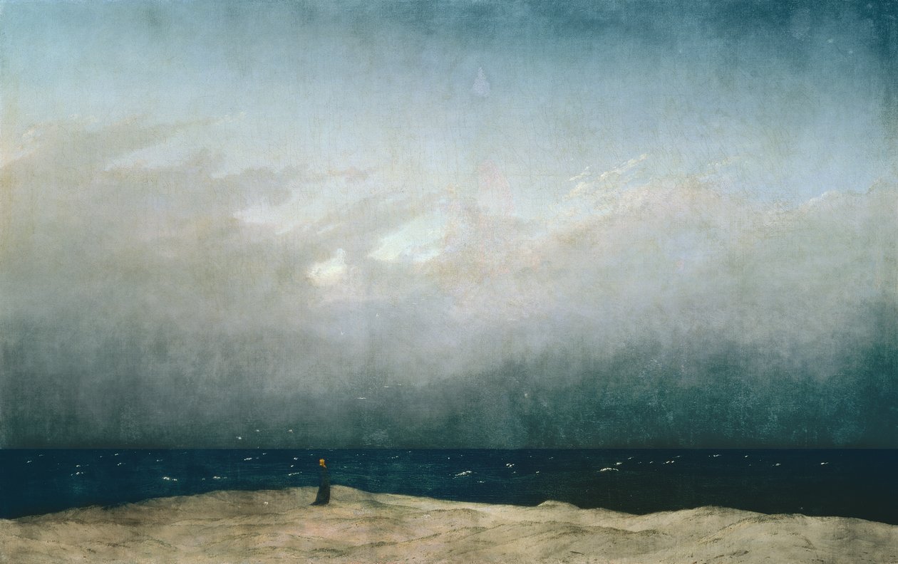 Mnich nad morzem autorstwa Caspar David Friedrich