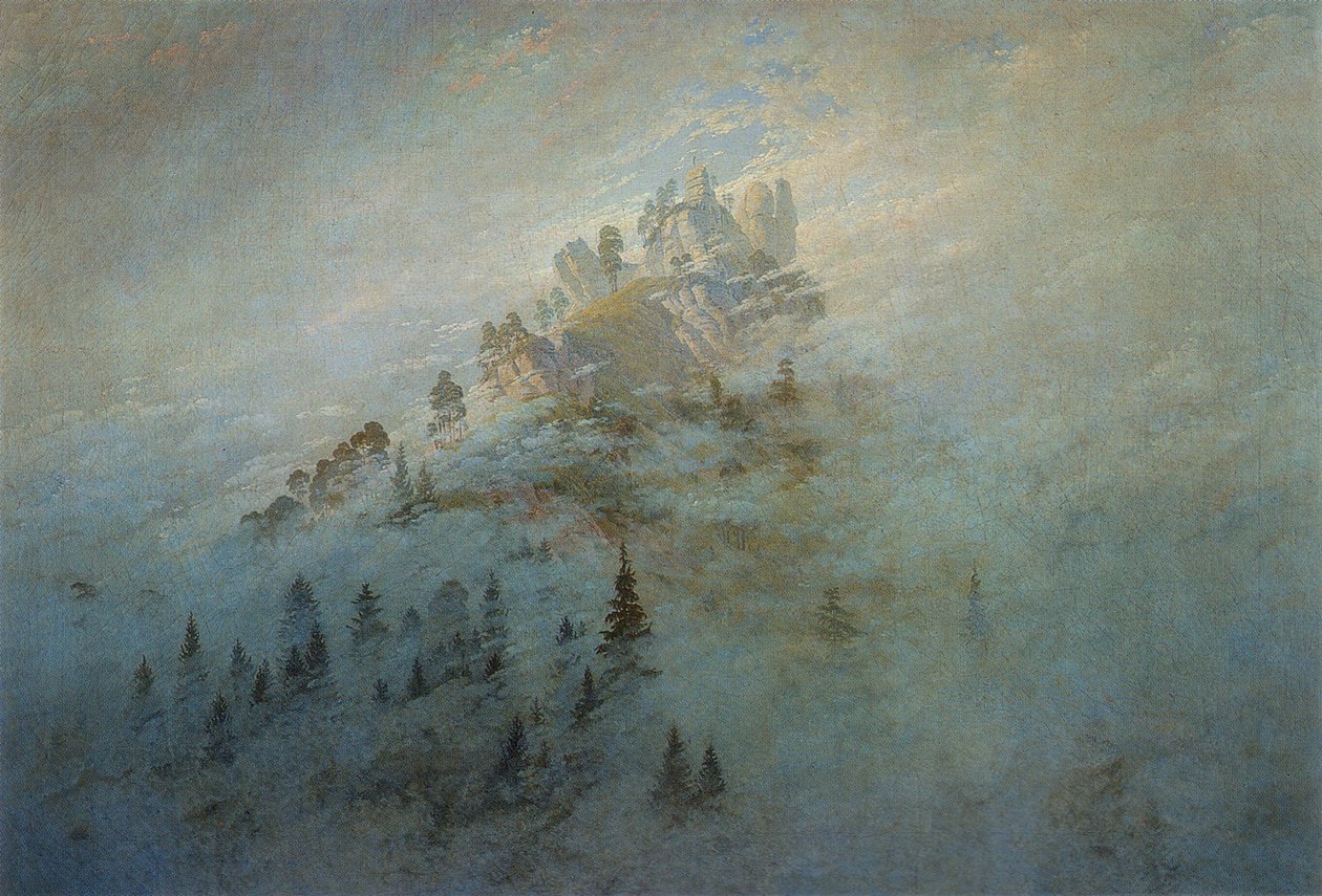 Poranna mgła w górach, 1808 autorstwa Caspar David Friedrich