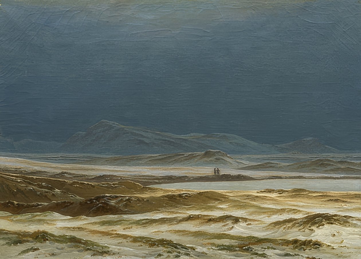 Nordic krajobraz na wiosnę. około 1825 autorstwa Caspar David Friedrich