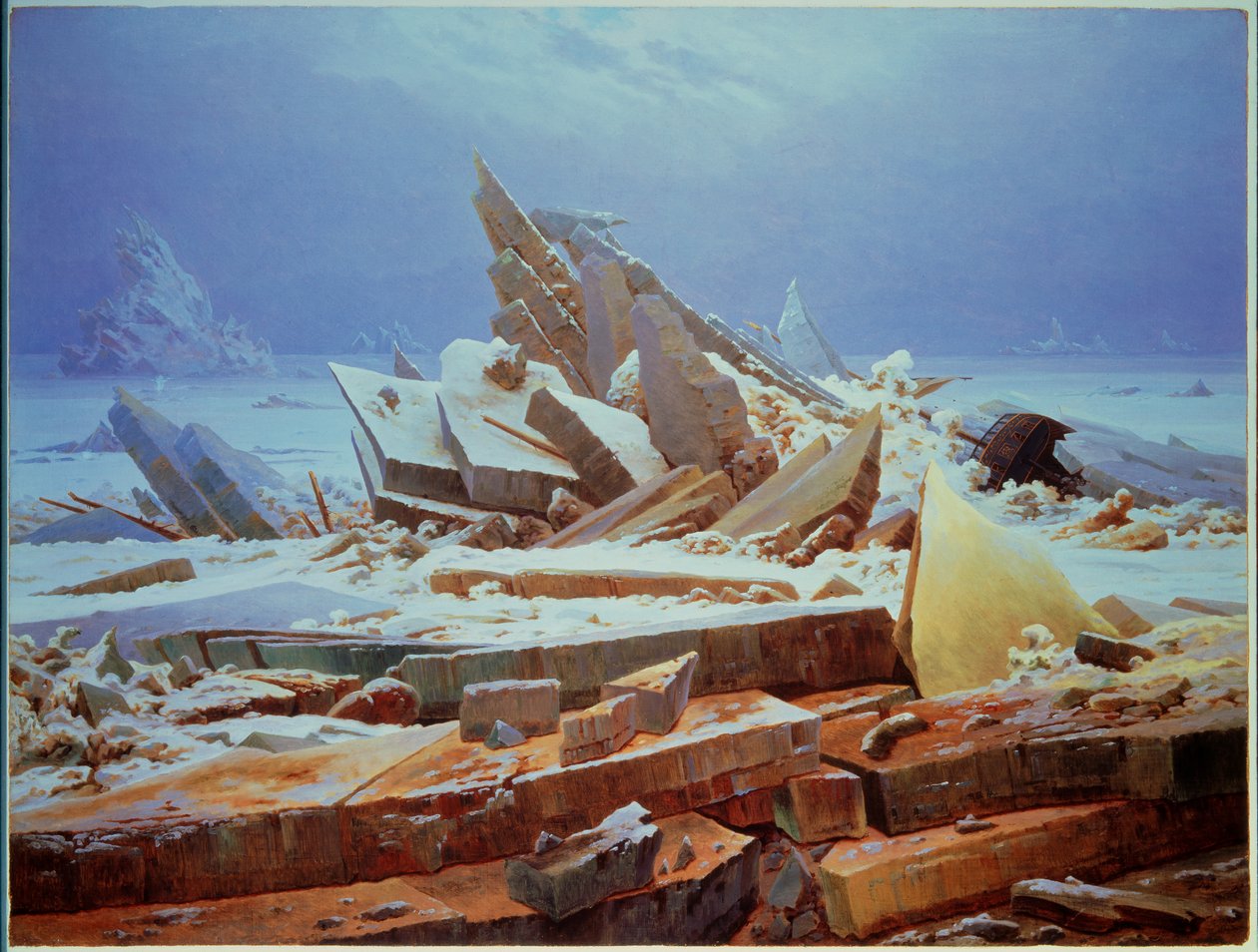 być polarnym autorstwa Caspar David Friedrich