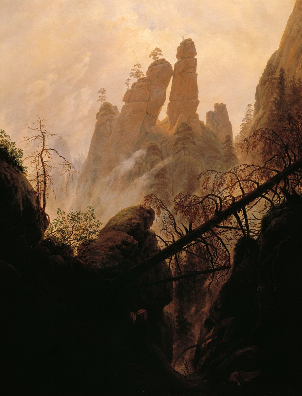 Skalisty wąwóz autorstwa Caspara Davida Friedricha (1774-1840). autorstwa Caspar David Friedrich
