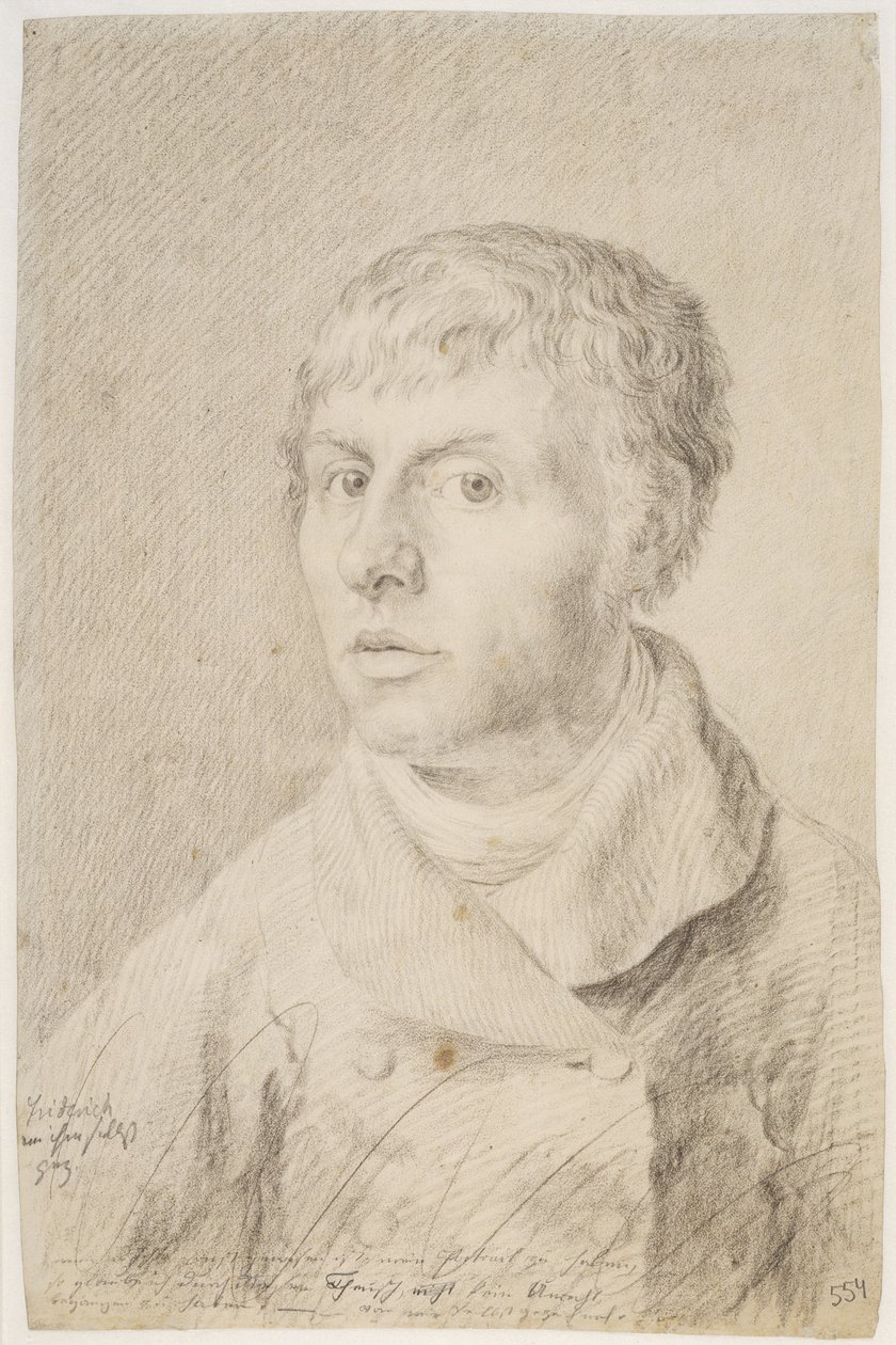 Autoportret, 1800 autorstwa Caspar David Friedrich