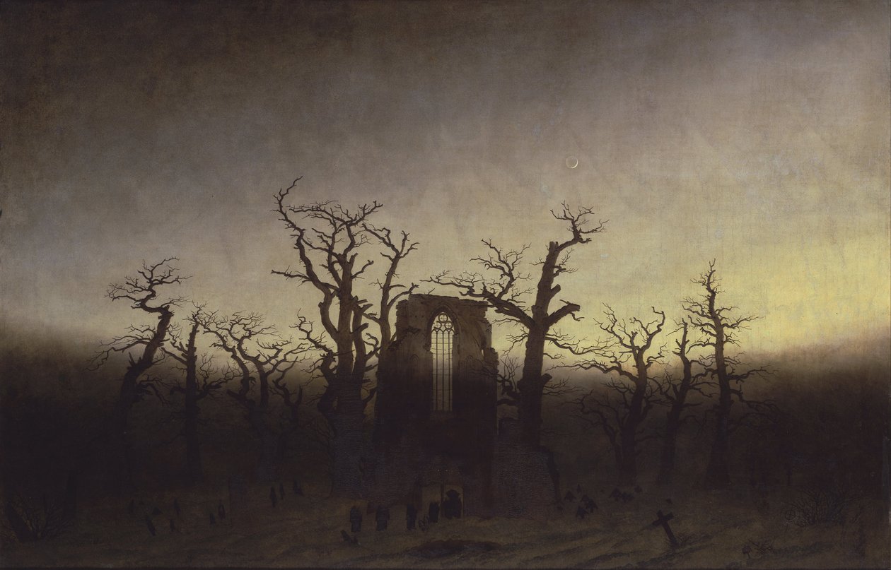 Opactwo w Oakwood autorstwa Caspar David Friedrich