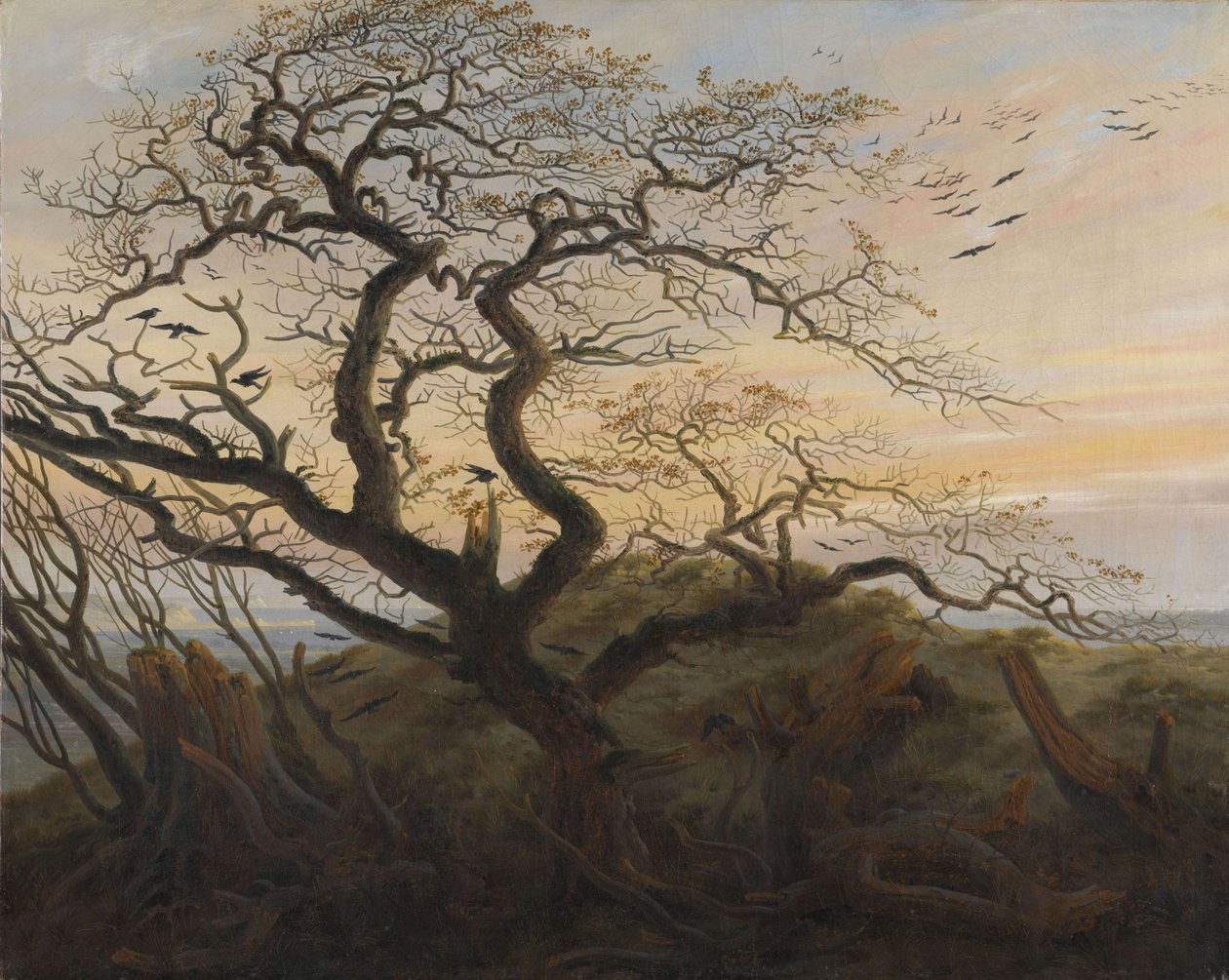 Drzewo Wron autorstwa Caspar David Friedrich