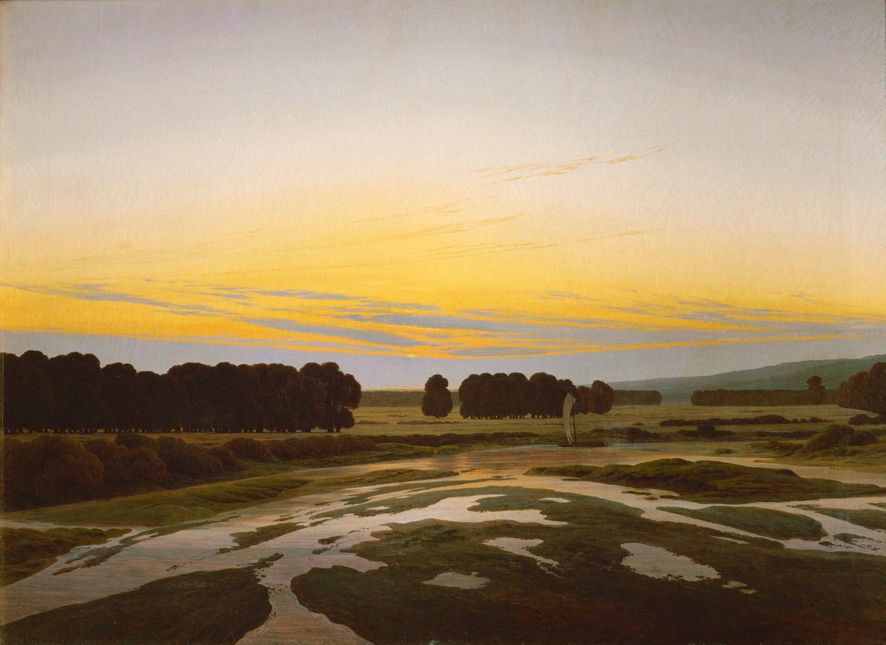 Duży rezerwat w pobliżu Drezna autorstwa Caspar David Friedrich