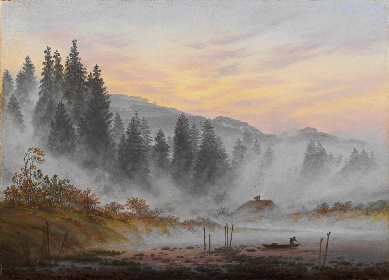 Pory dnia: Rano, 1821-1822 autorstwa Caspar David Friedrich