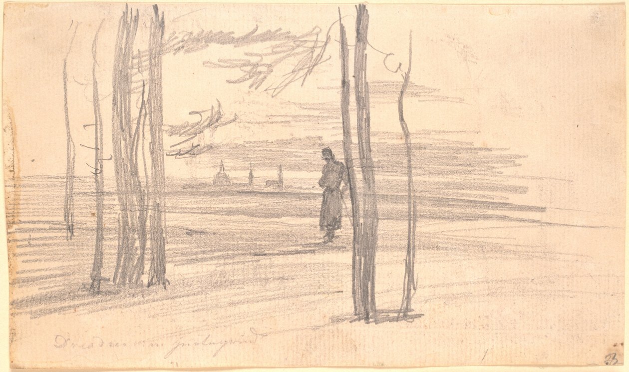Widok na Drezno autorstwa Caspar David Friedrich