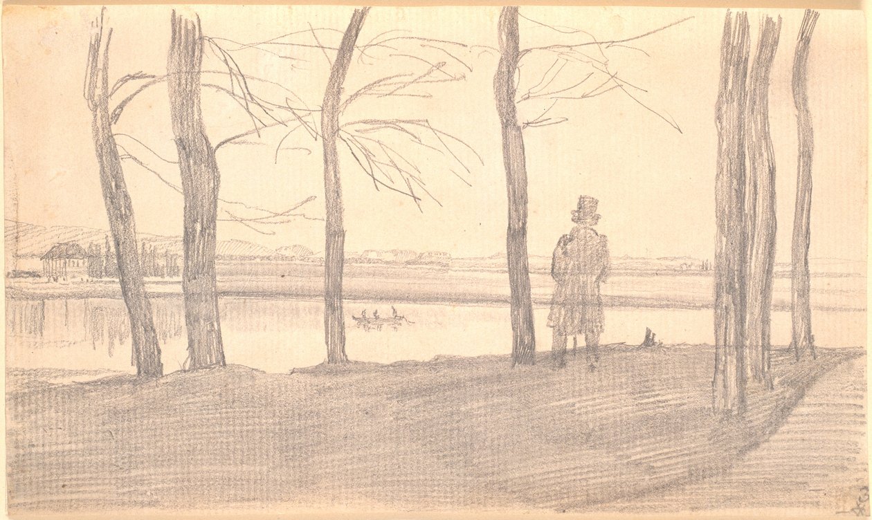 Widok na Łabę. Po lewej wiejska posiadłość autorstwa Caspar David Friedrich