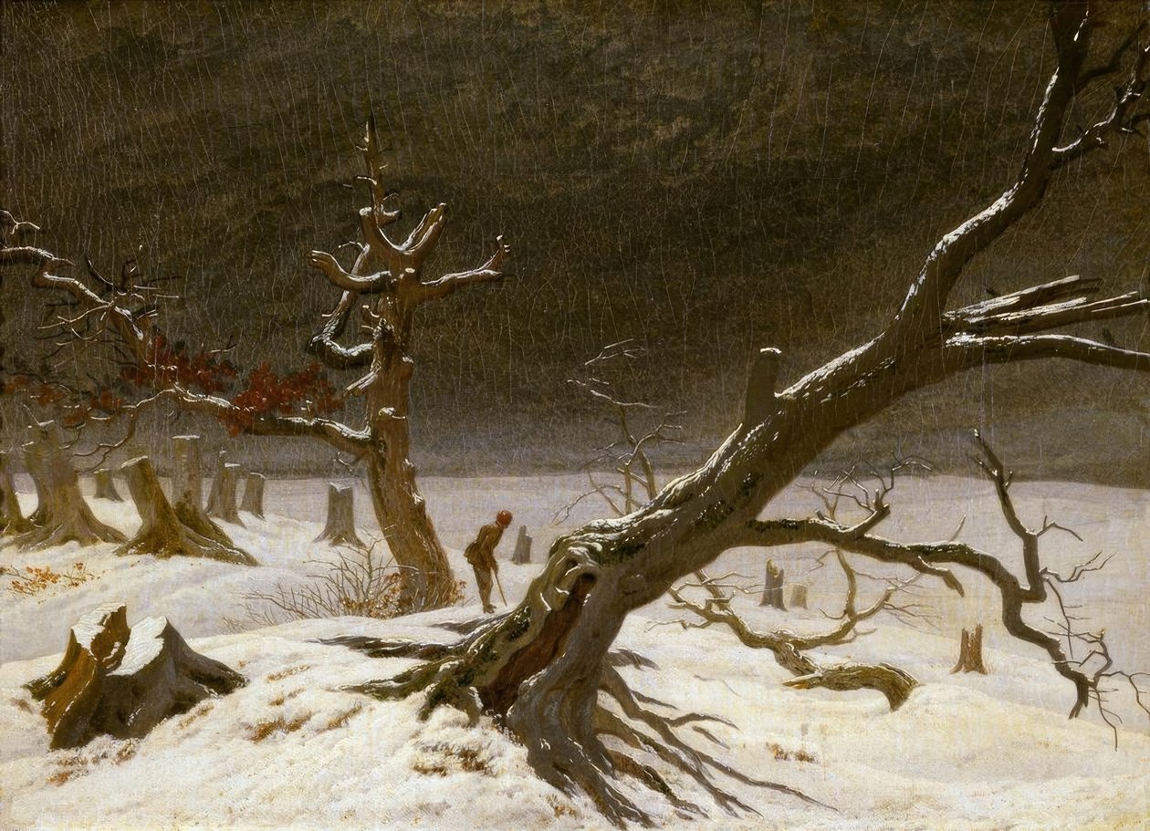 Zimowy krajobraz autorstwa Caspar David Friedrich