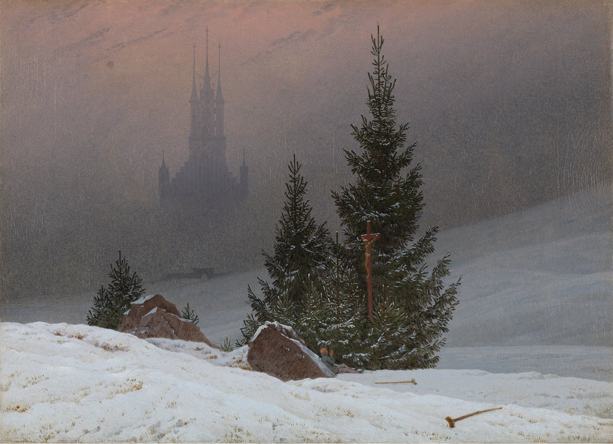 Zimowy krajobraz autorstwa Caspar David Friedrich