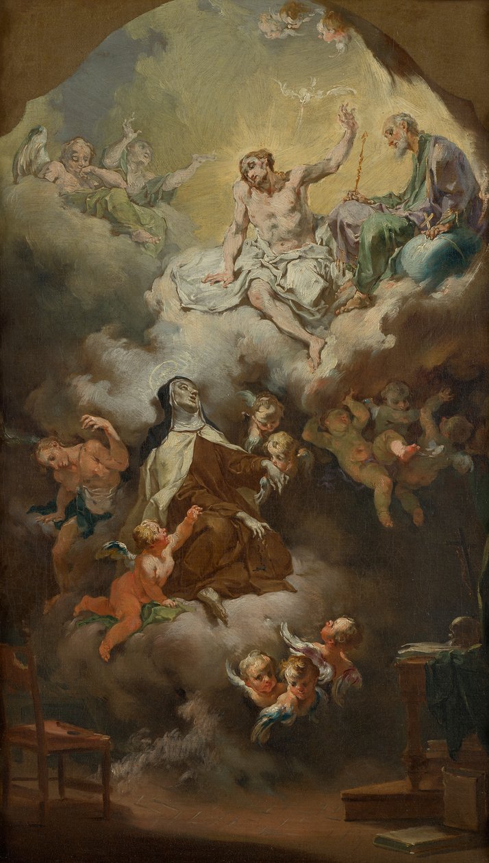 Wniebowzięcie św. Teresy z Avila autorstwa Caspar Franz Sambach