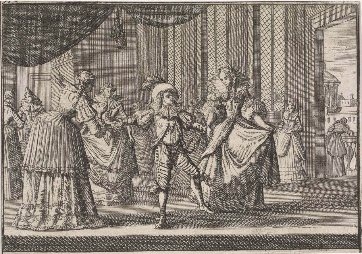 Edukacja Baltazara Karela, najstarszego syna króla Filipa IV, 1642 autorstwa Caspar Luyken (attributed to)