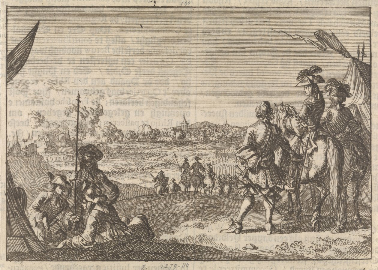 Zdobycie Nijmegen przez Francuzów, 1672 autorstwa Caspar Luyken