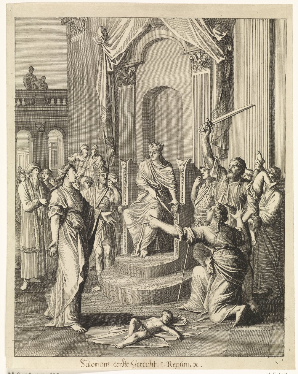 Wyrok Salomona autorstwa Caspar Luyken