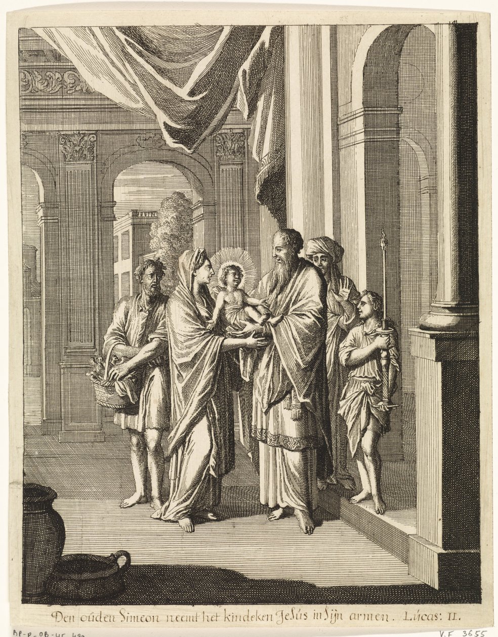 Simeon i Dzieciątko Jezus autorstwa Caspar Luyken