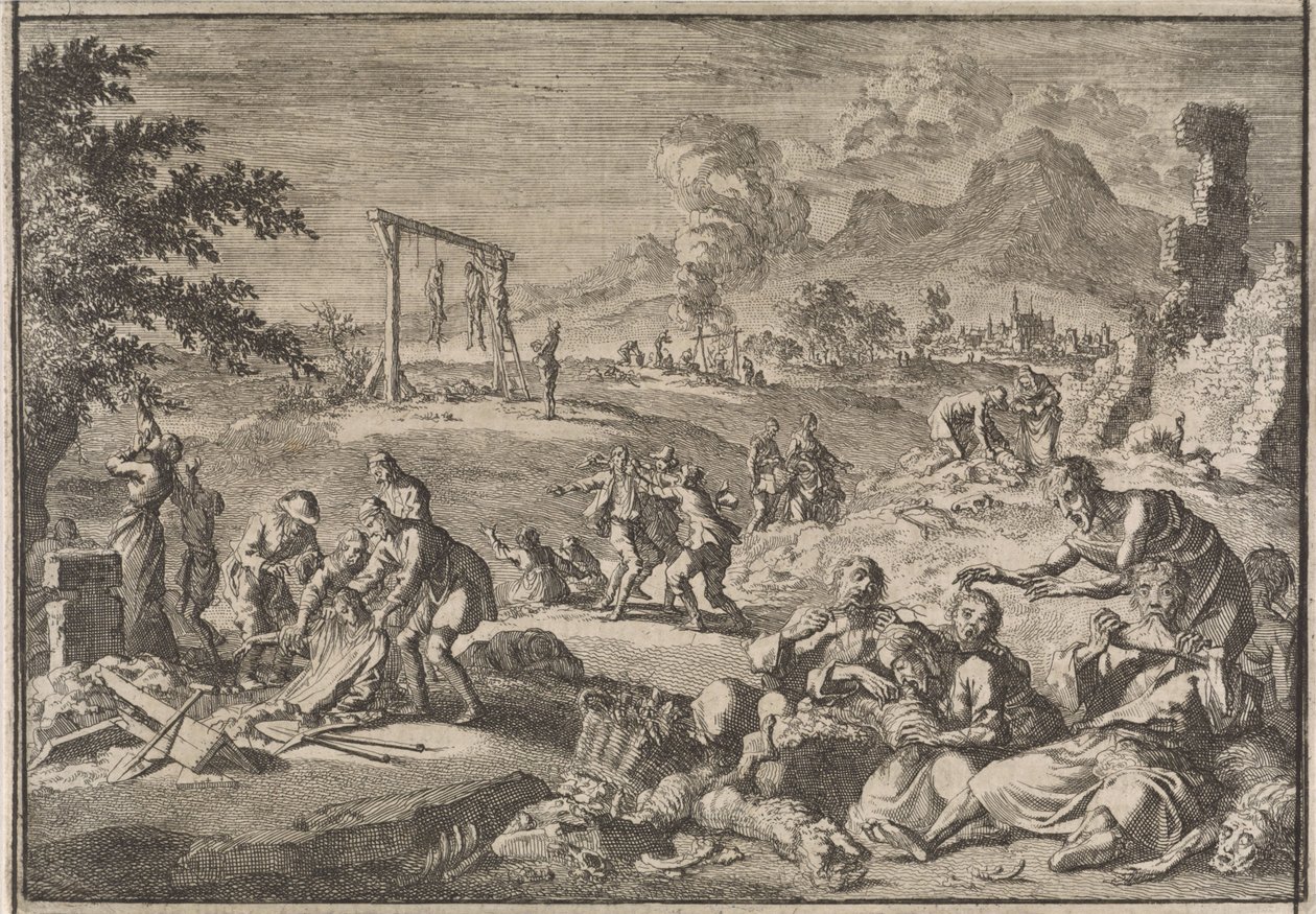 Głód w Niemczech, 1637, 1701. autorstwa Caspar Luyken
