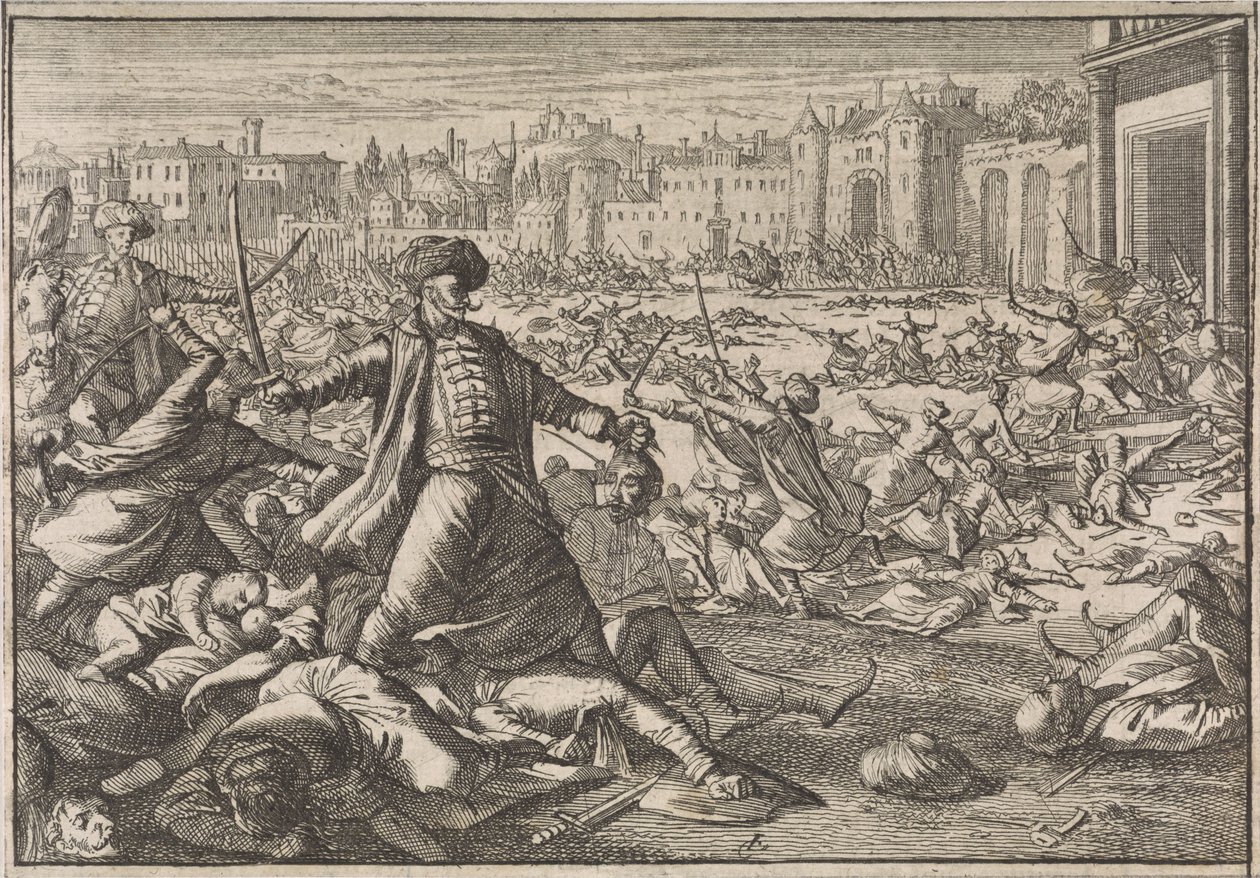 Podbój Bagdadu przez Turków, 1638 autorstwa Caspar Luyken