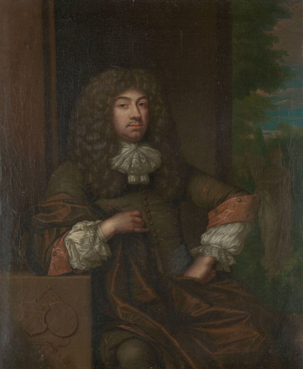 Portret Jana Boudaena Courtena (1635-1716), pana St. Laurens, Schellach i Popkensburg, sędziego i radnego Middelburga autorstwa Caspar Netscher (copy after)
