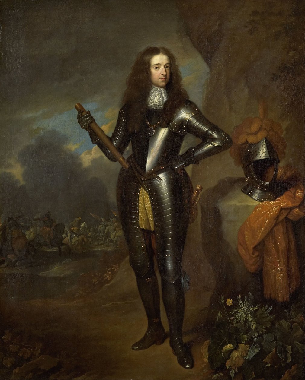 Wilhelm III (1650-1702), książę Orański, a od 1689 r. król Anglii autorstwa Caspar Netscher (copy after)