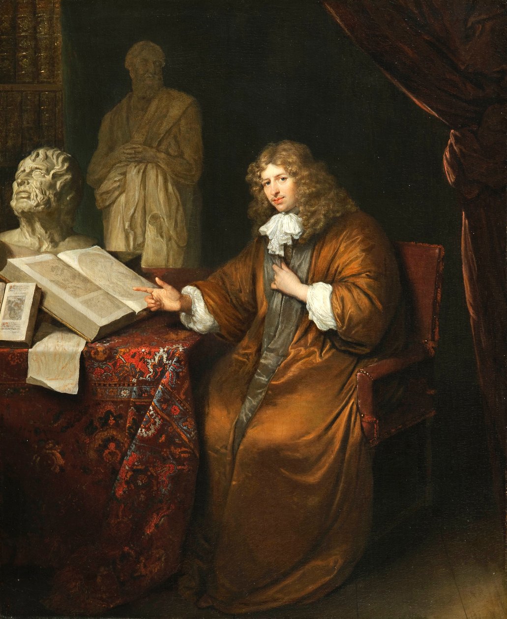 „Portret Abrahama van Lennepa (1627-1678)” (Portret kolekcjonera Abrahama van Lennepa) Peinture de Caspar Netscher (1639-1684) autorstwa Caspar Netscher