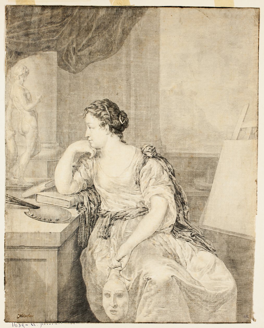Portret Madame de Poullain autorstwa Caspar Netscher