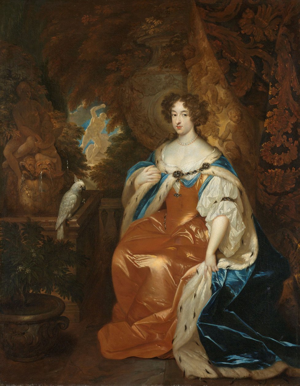 Portret Marii Stuart, żony księcia Wilhelma III, ok. 1930 r. 1683 autorstwa Caspar Netscher