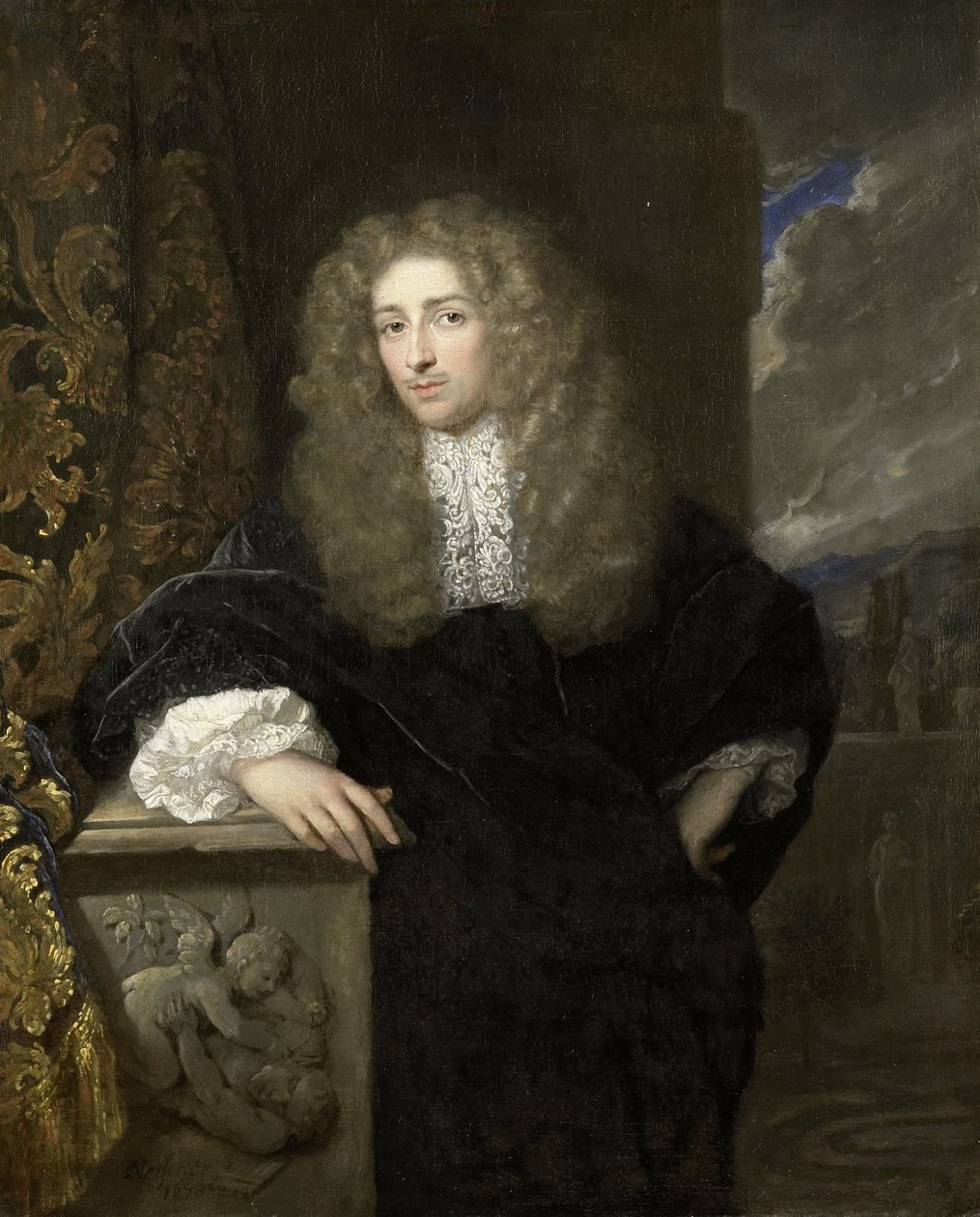 Portret mężczyzny autorstwa Caspar Netscher