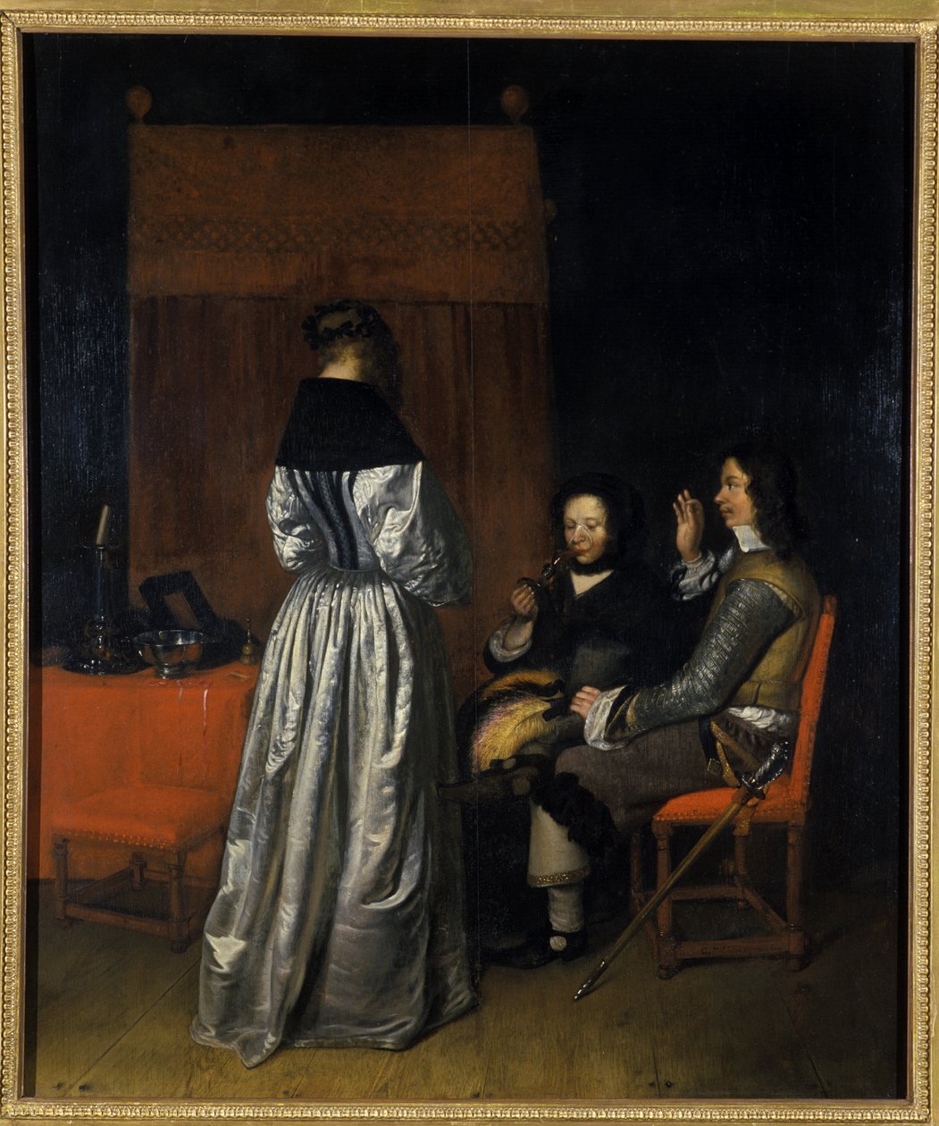 Wizyta, 1655 autorstwa Caspar Netscher