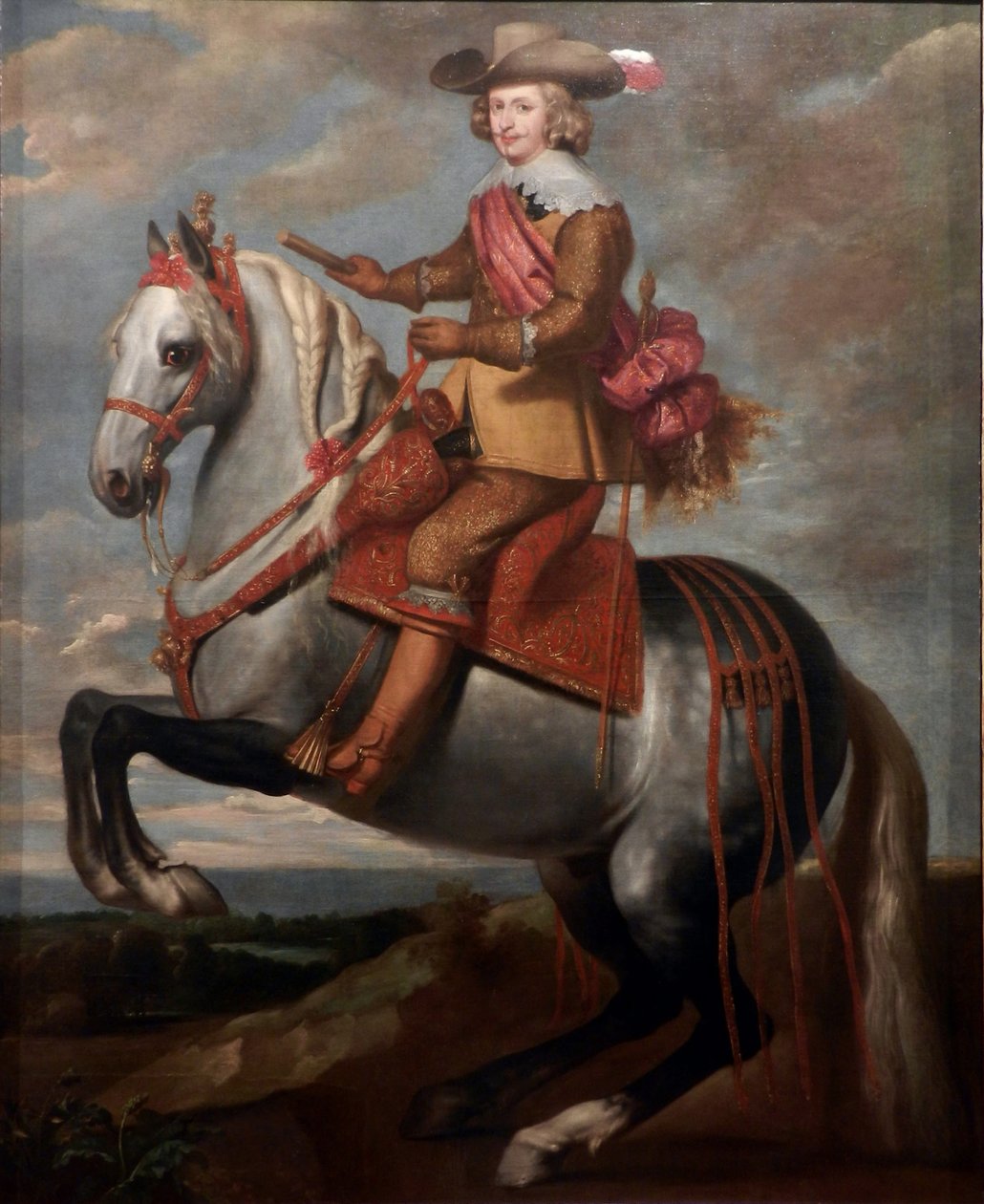 Portret konny kardynała-dziecięcego Ferdynanda Austrii autorstwa Caspar de Crayer