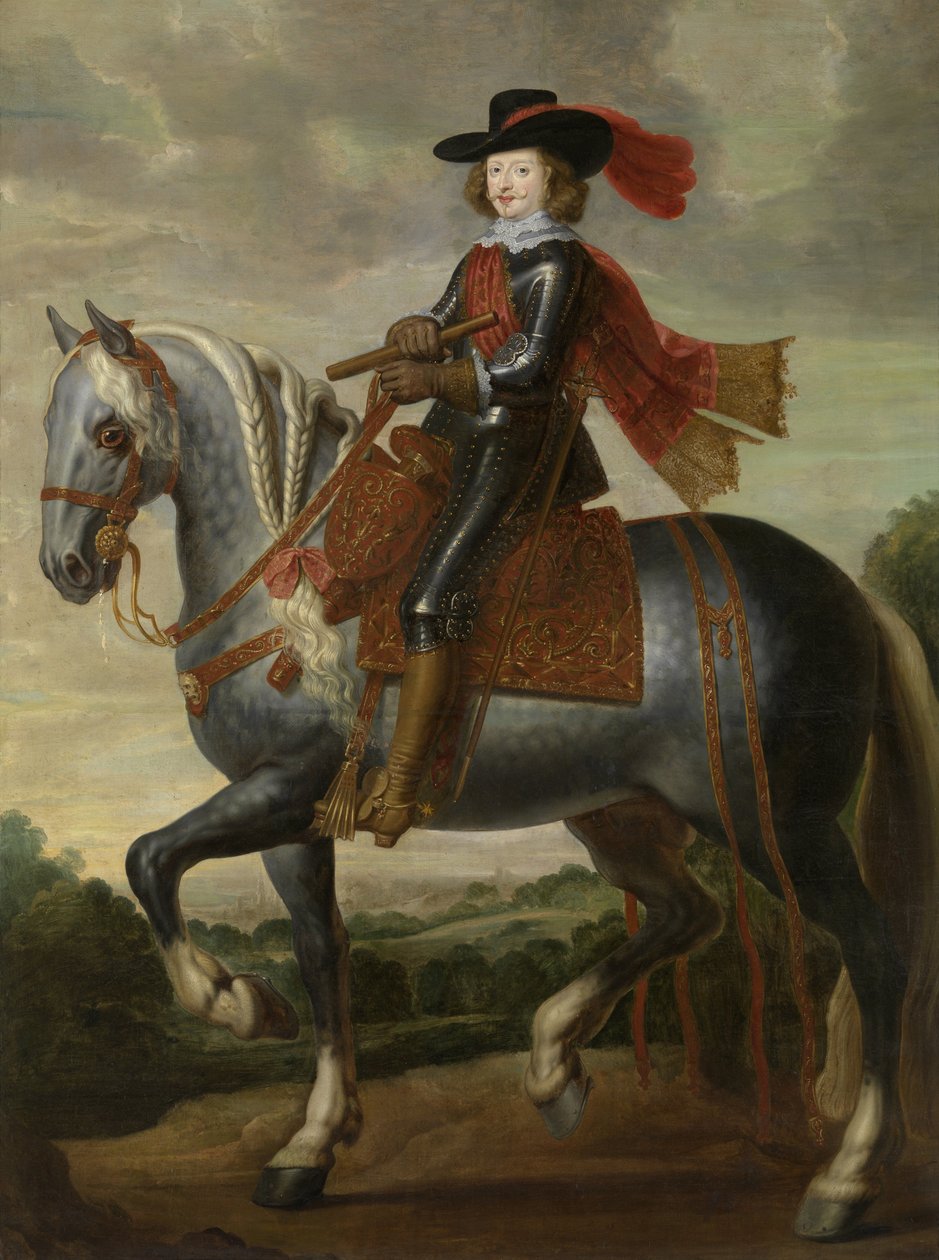 Portret konny kardynała-dziecięcego Ferdynanda Austrii, pierwsza tercja XVII wieku. autorstwa Caspar de Crayer