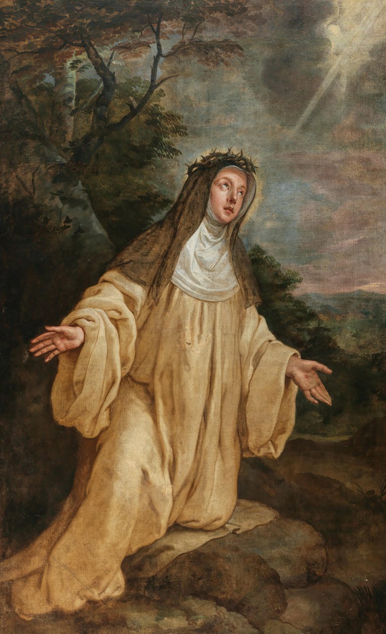 Święta Katarzyna ze Sieny. autorstwa Caspar de Crayer